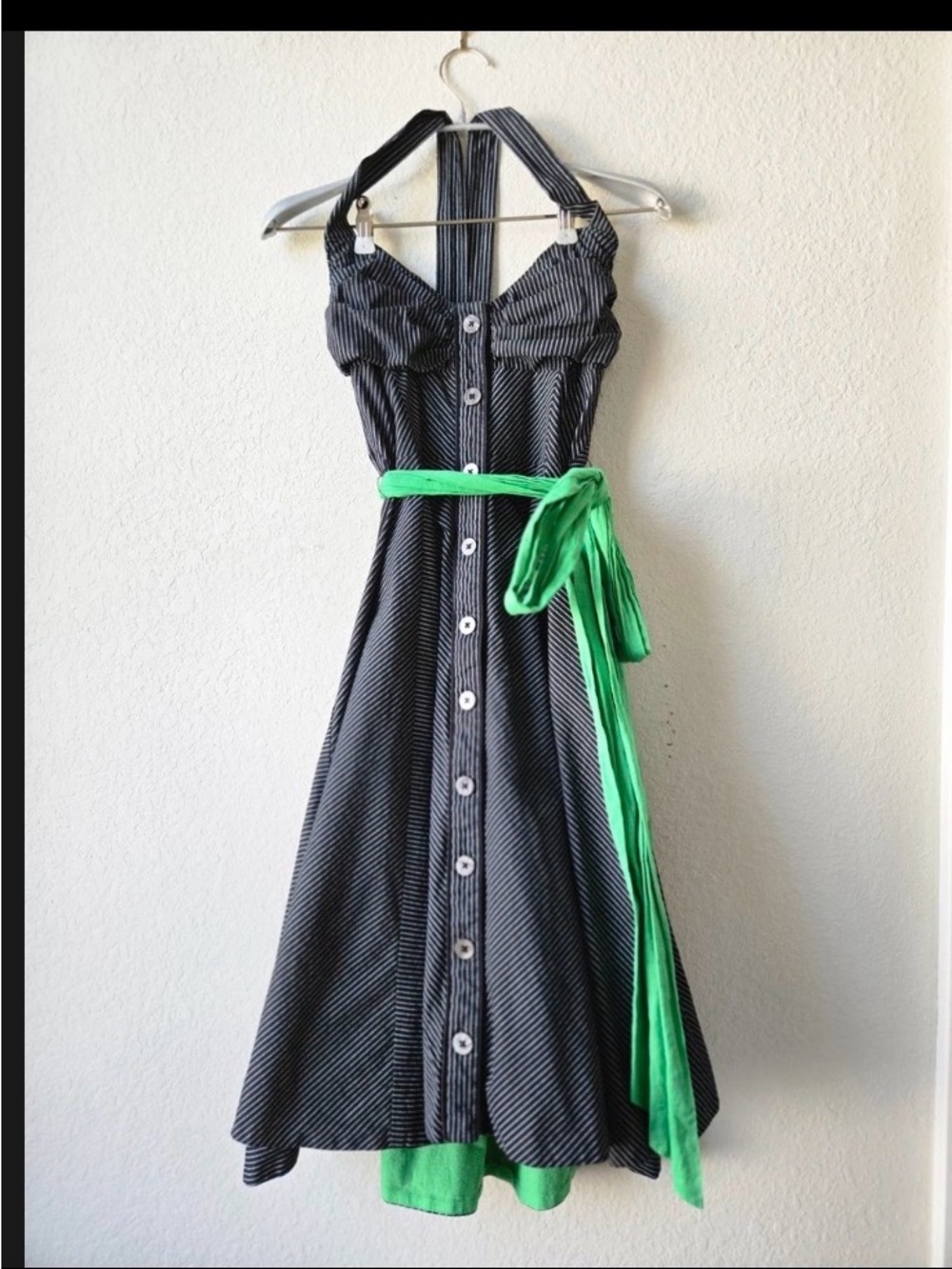 Vintage Anthropologie Maeve cotton halter top dress
